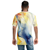 Violinist's Vivacious Vibes Men's Crew Neck T-Shirt
